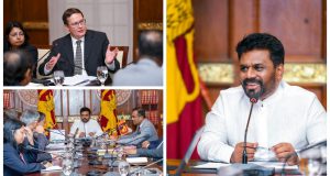 රනිල්ගෙ වැල් පාලමේ  එල්ලීගෙන යන  අනුරකුමාර